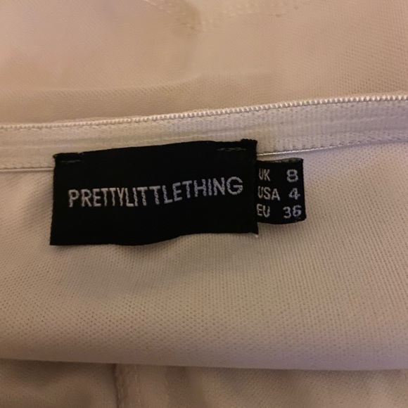 thrifted white scrunch corset top from PLT. in great condition - Picture 3 of 3